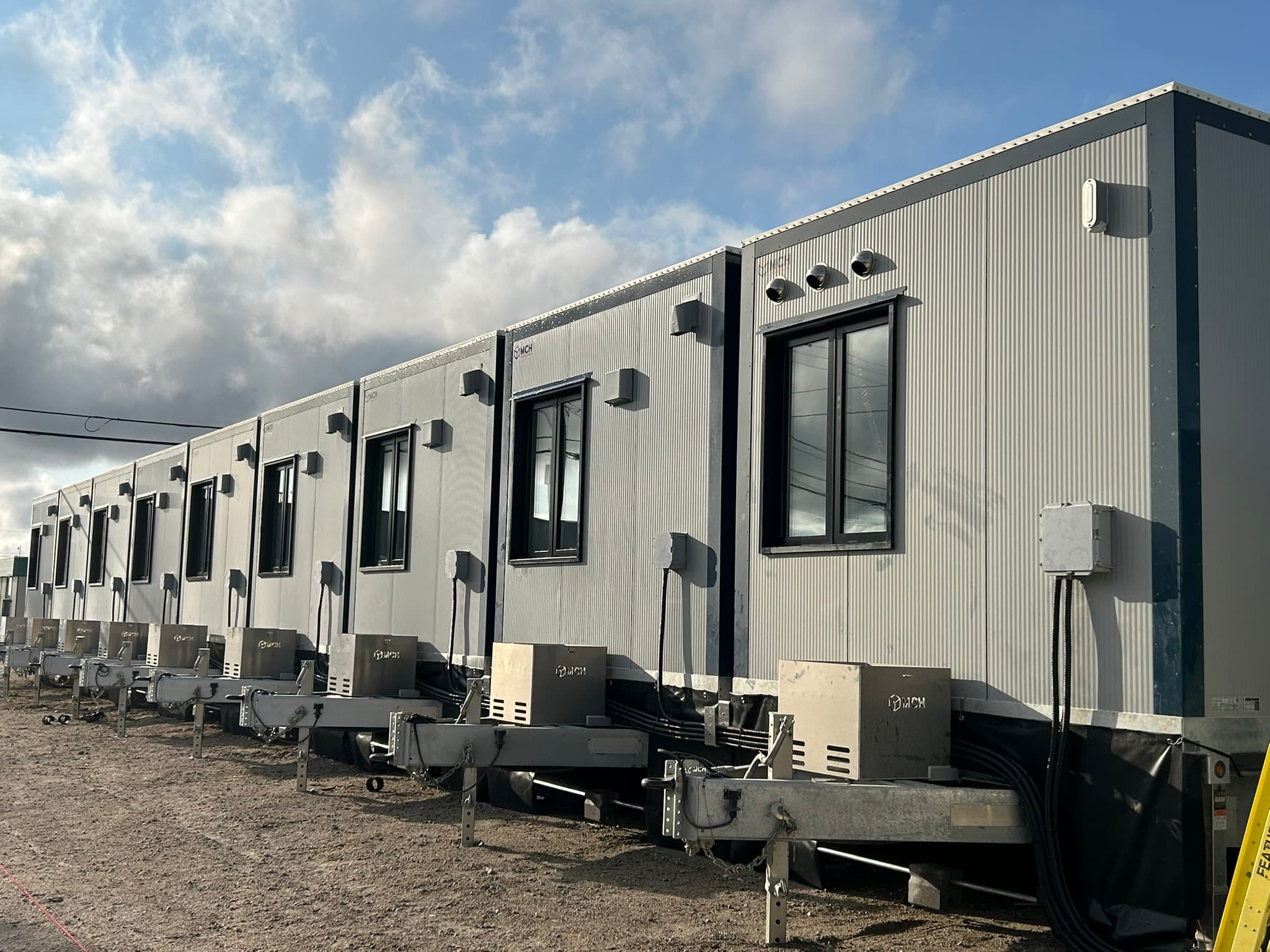 Construction site buildings